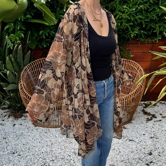 Sheer vintage duster kimono - Picture 4 of 11